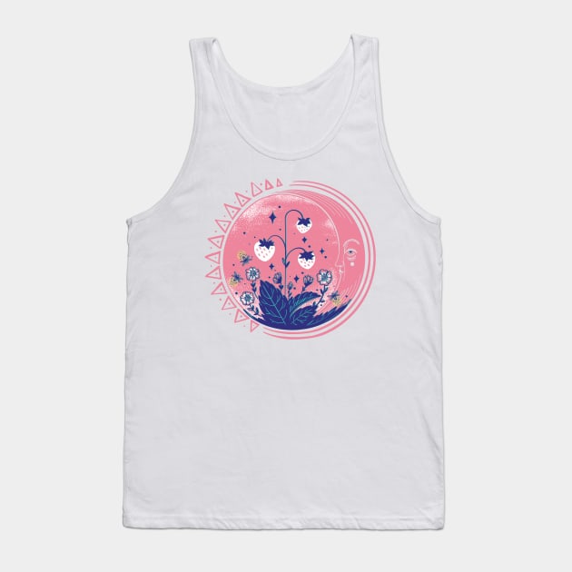 Strawberry moon Tank Top by Paolavk